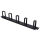 ExtraLink Organizer kabli 19" 1U (czarny) - 493062 - zdjęcie 2